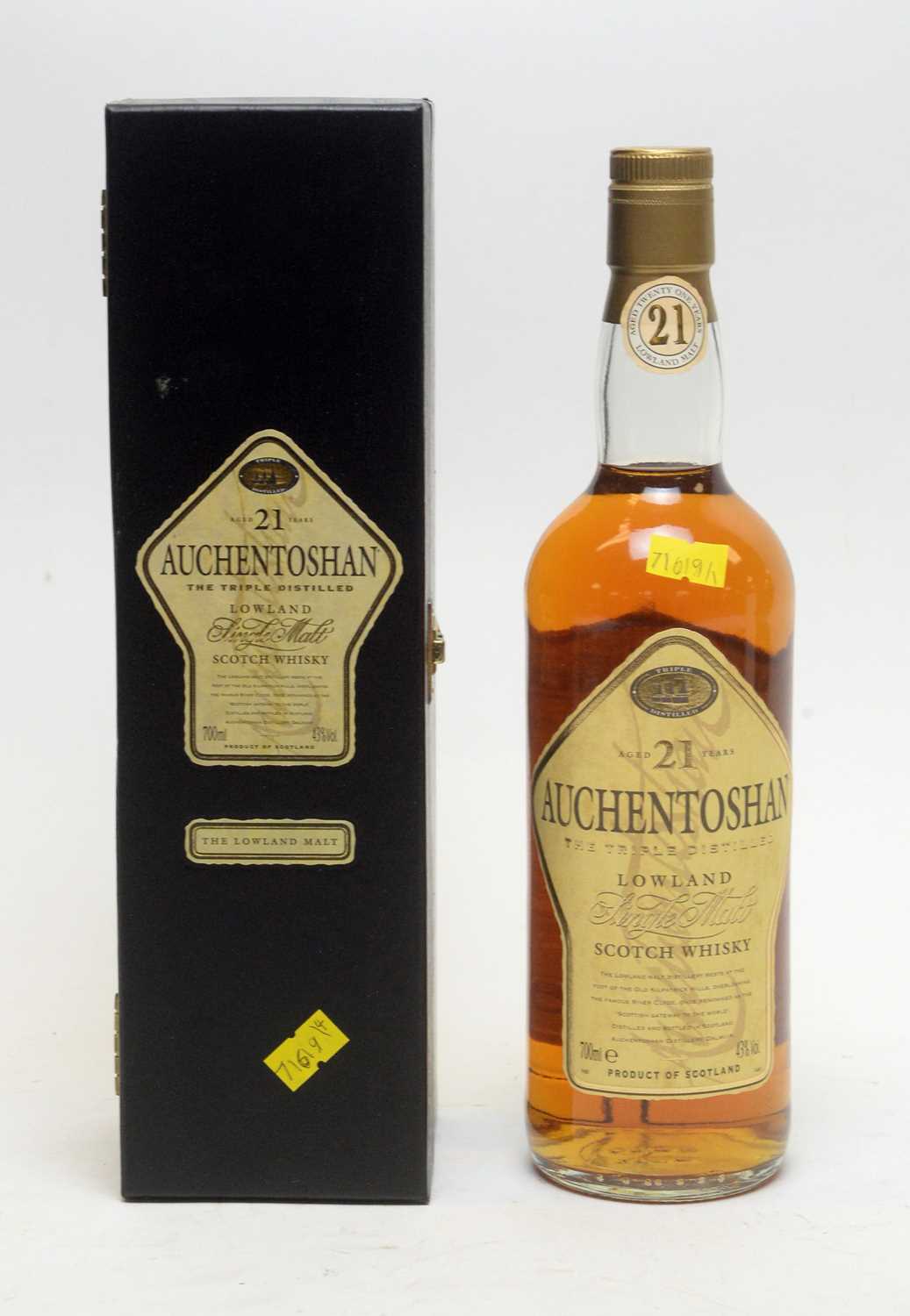 Lot 513 - Auchentoshan Aged 21 Years The Triple Distilled Single Malt Scotch Whisky