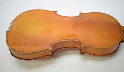 Lot 762 - Compagnon Mircourt Violin and bow cased.