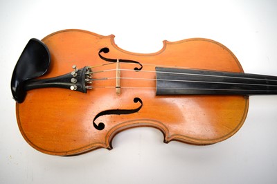 Lot 762 - Compagnon Mircourt Violin and bow cased.