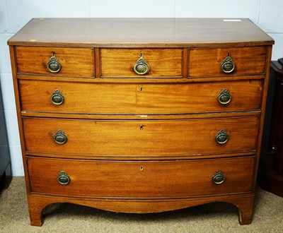 Lot 95 - A Victorian mahogany bowfront chest