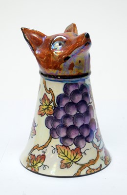 Lot 517 - Rare set of Maling Fox Head Stirrup Cups