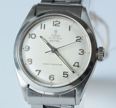 Lot 124 - A steel cased Tudor Oyster Royal wristwatch