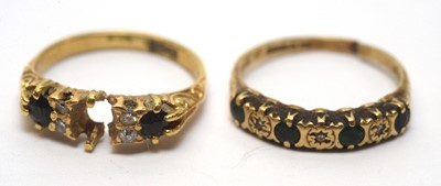 Lot 216 - A selection of rings