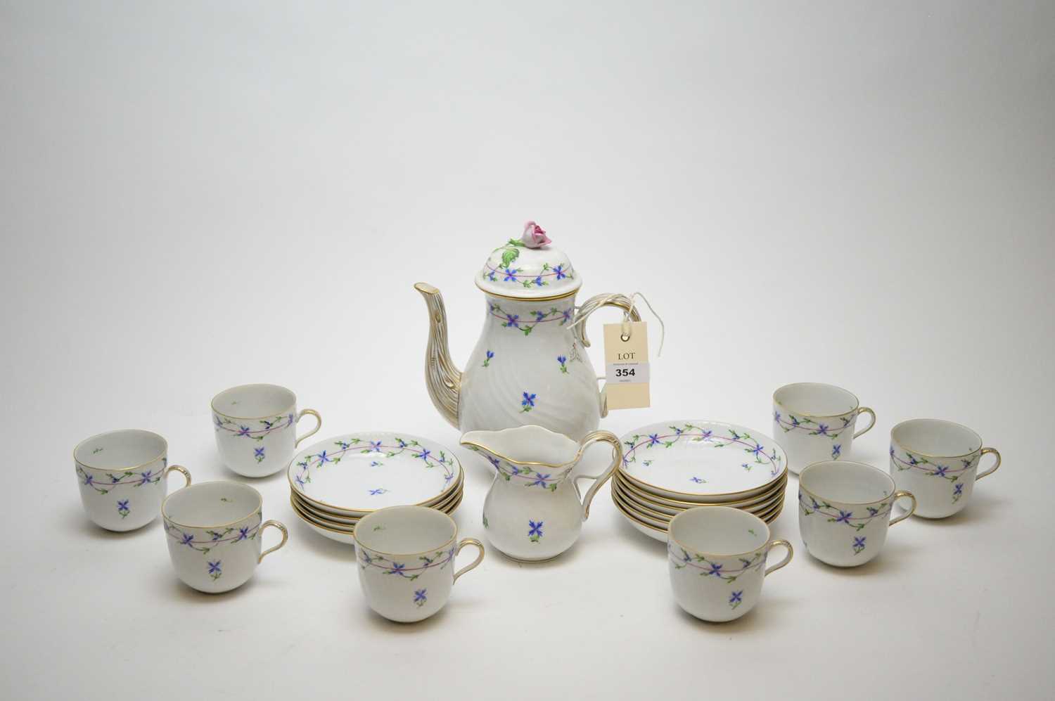 Lot 354 - Herend, Hungary: a coffee service.