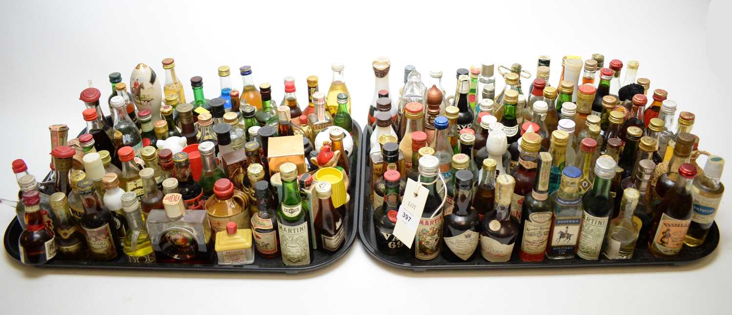 Lot 397 - Large collection of alcohol miniatures.