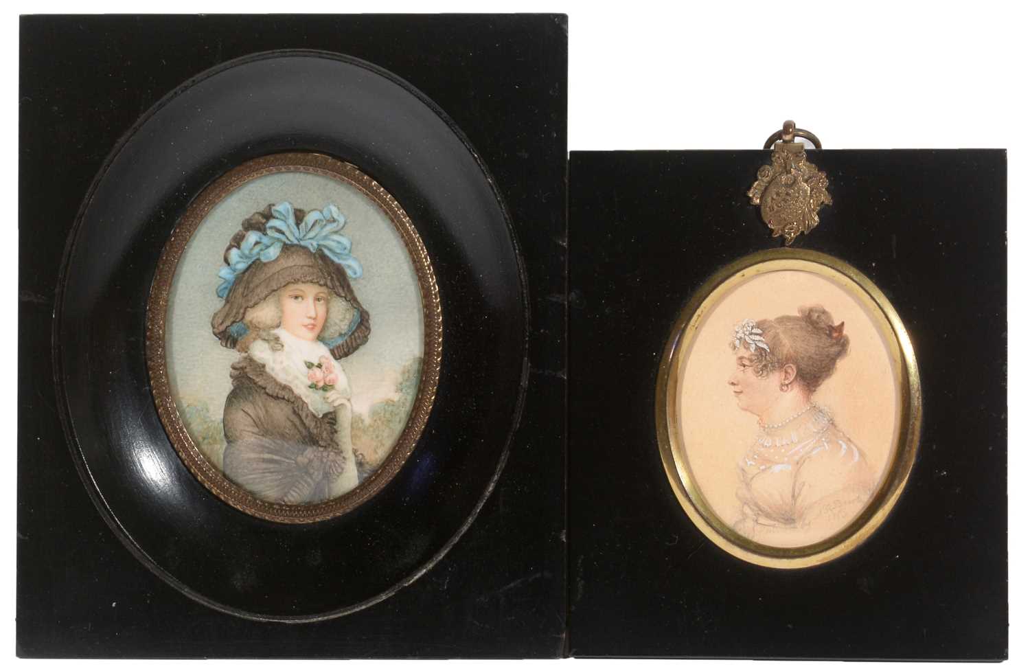 Lot 172 - A*R* Burt and Continental School, 19th Century - Miniatures