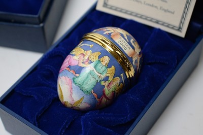 Lot 430 - Collection of Halcyon Days enamel eggs.