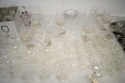 Lot 444 - Large selection of drinking glasses; and other items.