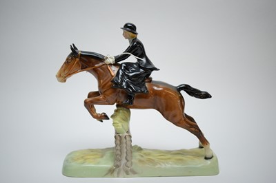 Lot 471 - Beswick model of a lady hunter; and another on Bay Horse.