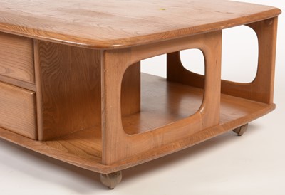 Lot 852 - Ercol: a Model No. 735 elm 'Pandora' coffee table.