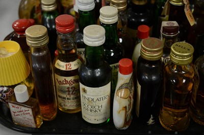Lot 527 - A large quantity of miniature Whisky and other items