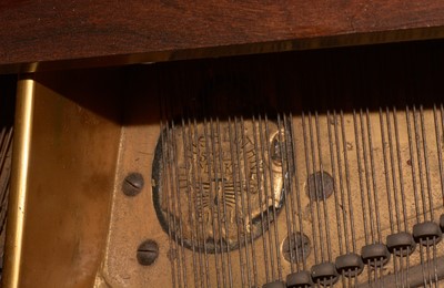 Lot 747 - A Bluthner Leipzig baby grand piano and piano stool.