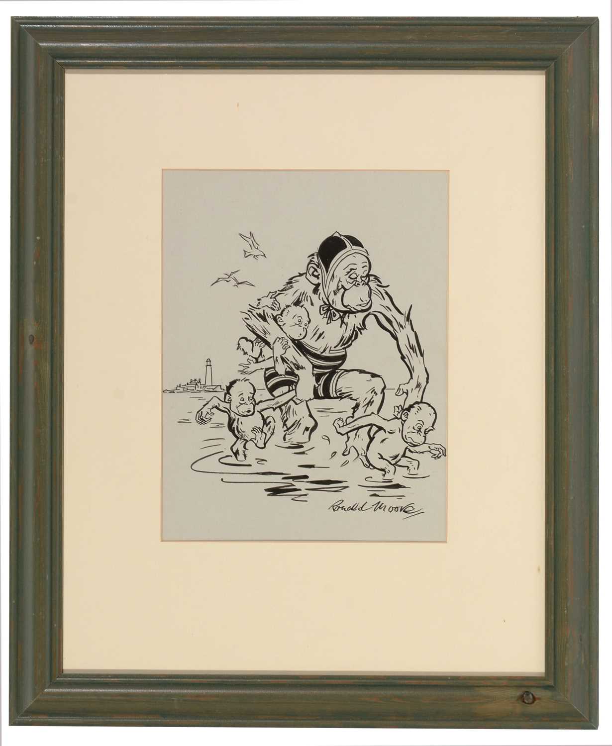Lot 54 - Ronald Moore - pen and ink