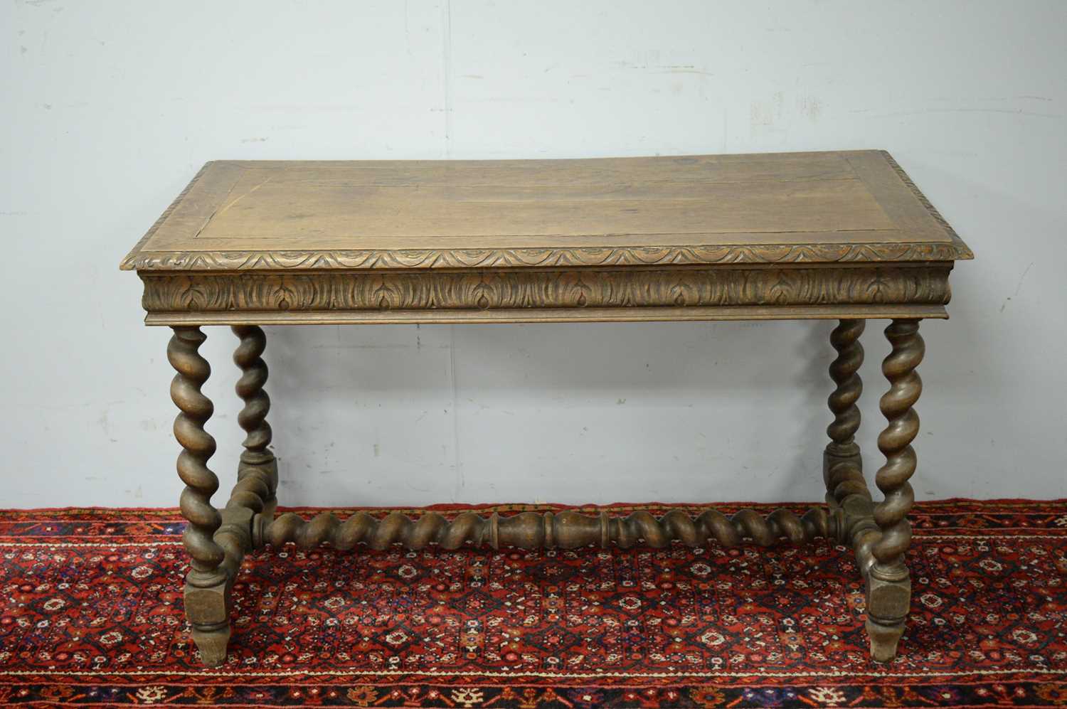 Lot 58 - A Victorian oak side table