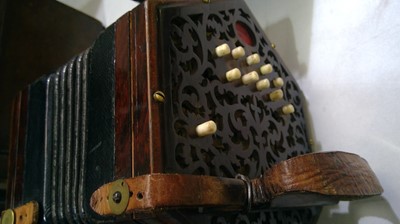 Lot 713 - Lachenal 20 Button Anglo system Concertina