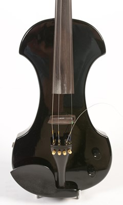 Lot 765 - Fender electric violin cased with bow