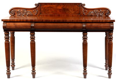 Lot 611 - Early Victorian mahogany serving table