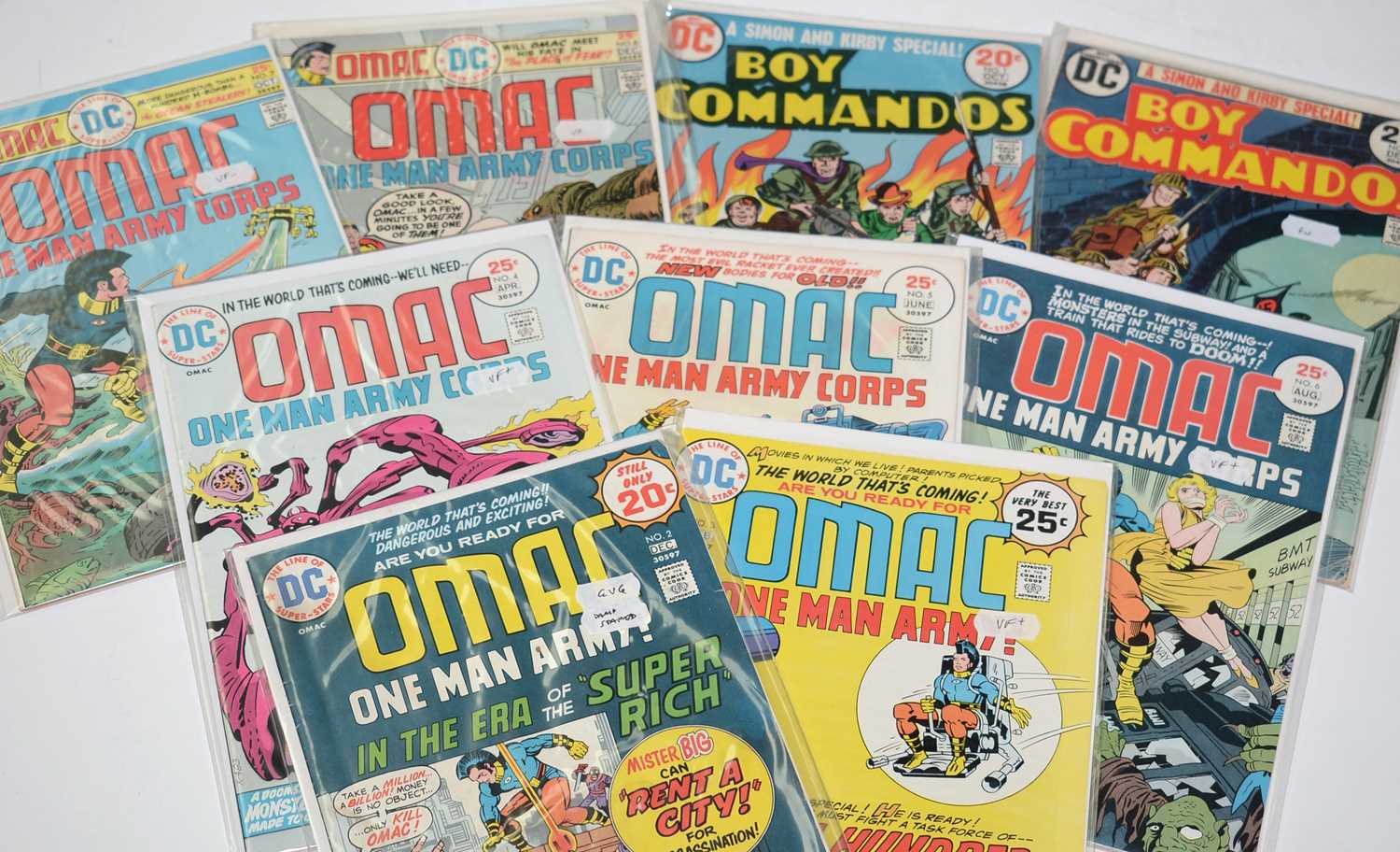 Lot 1151 - OMAC: One Man Army; and Boy Commandos Special.