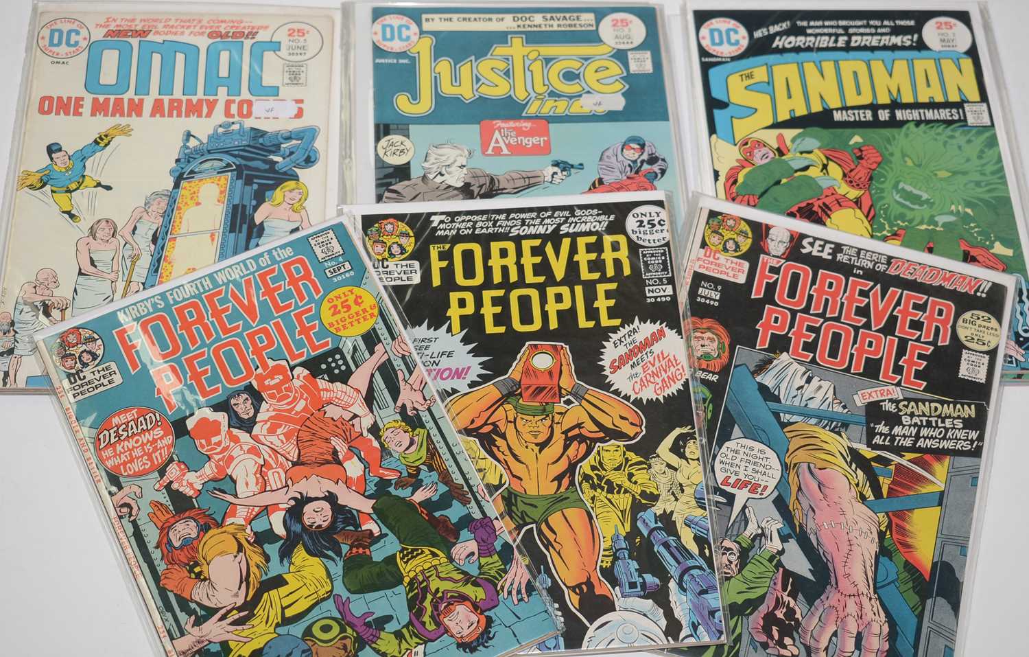 Lot 1154 - The Forever People, and other comics.
