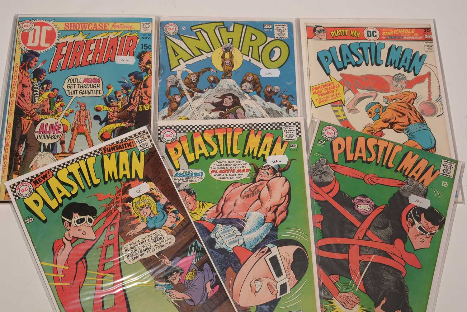 Lot 1186 - Plastic Man, Doom Patrol, and other comics.