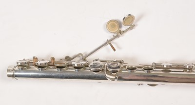 Lot 868 - Sapphire branded flute; and a child's guitar.