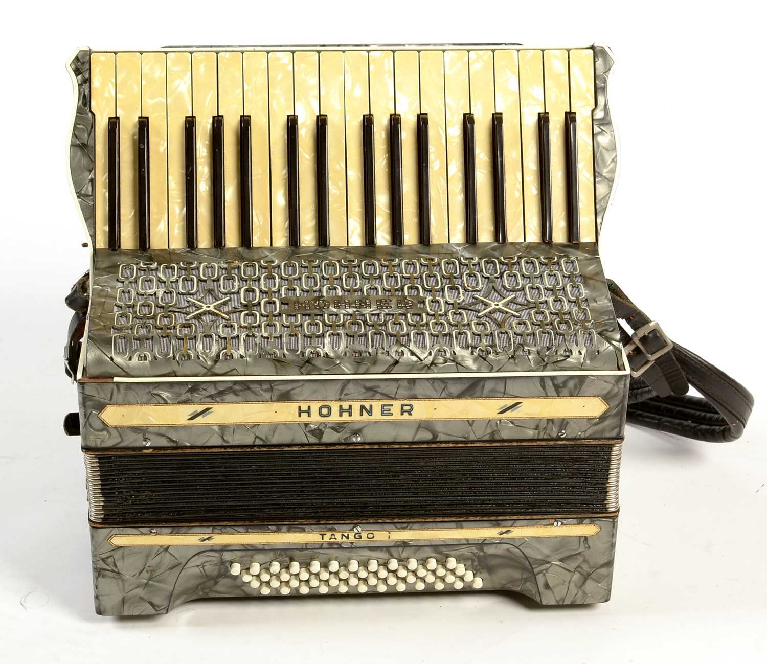 Lot 707 - A Hohner Tango 48 bass piano accordion.