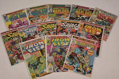 Lot 1323 - Marvel Presents: Bloodstone; and other comics.