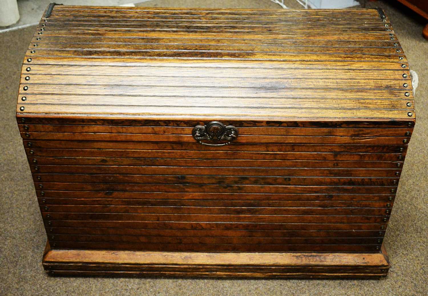 Lot 93 - A 20th Century reproduction sea chest