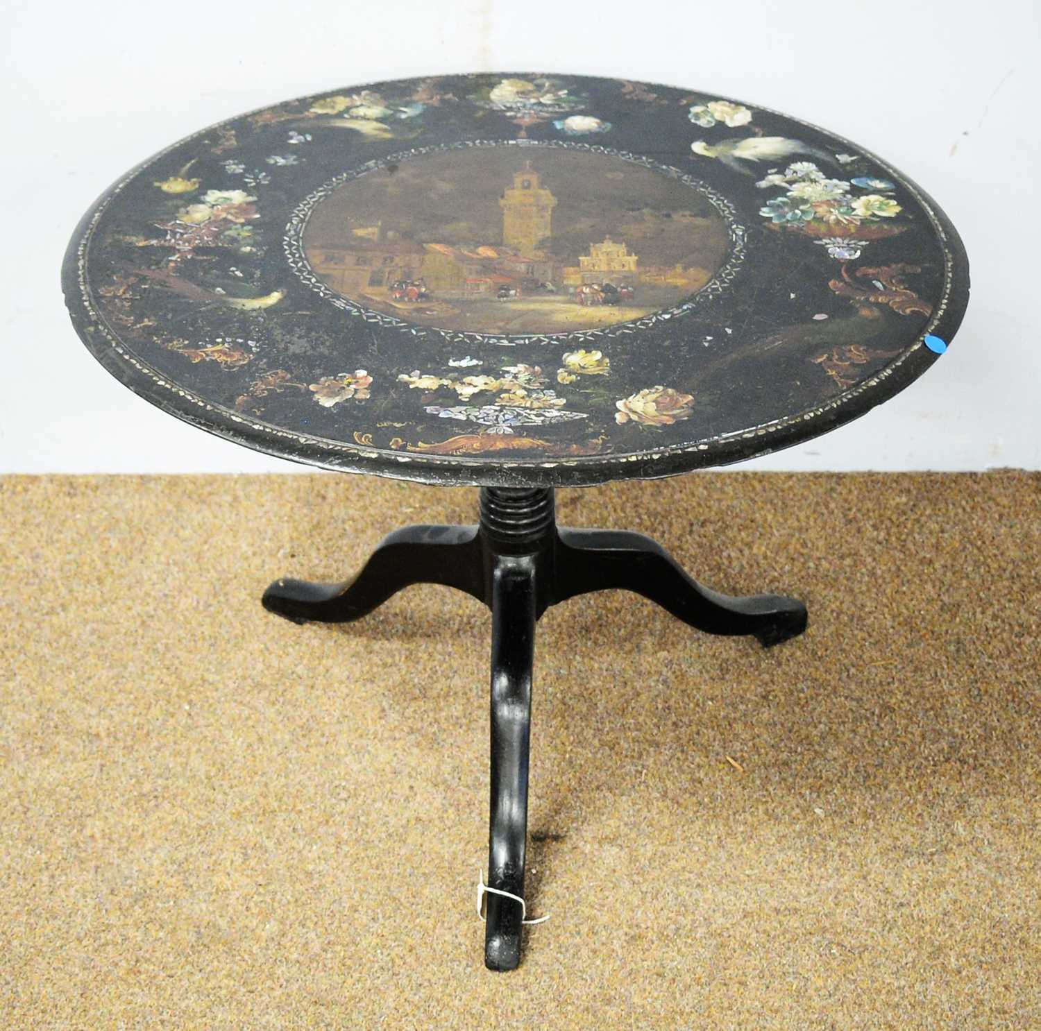 Lot 9 - 19th C cast iron table.