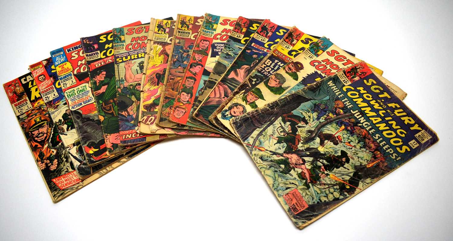 Lot 781 - Sgt. Fury and His Howling Commandos; and other comics.