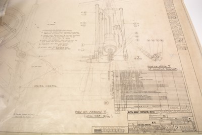 Lot 1292 - A technical drawing of flexible pipes to the nose of the Concorde
