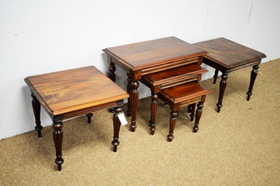 Lot 62 - Two side tables and nest of three tables