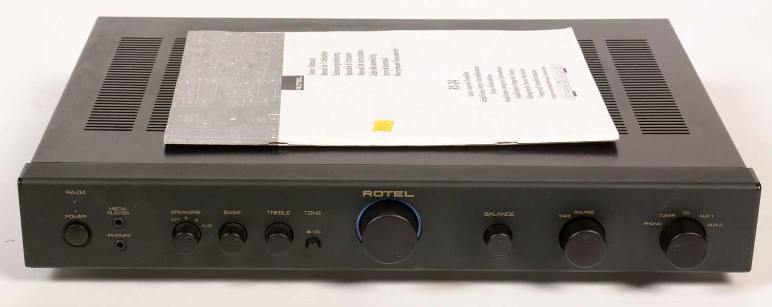 Lot 717 - A Rotel RA-04 stereo integrated amplifier.