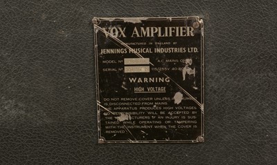 Lot 852 - A Vox AC30 guitar amplifier.