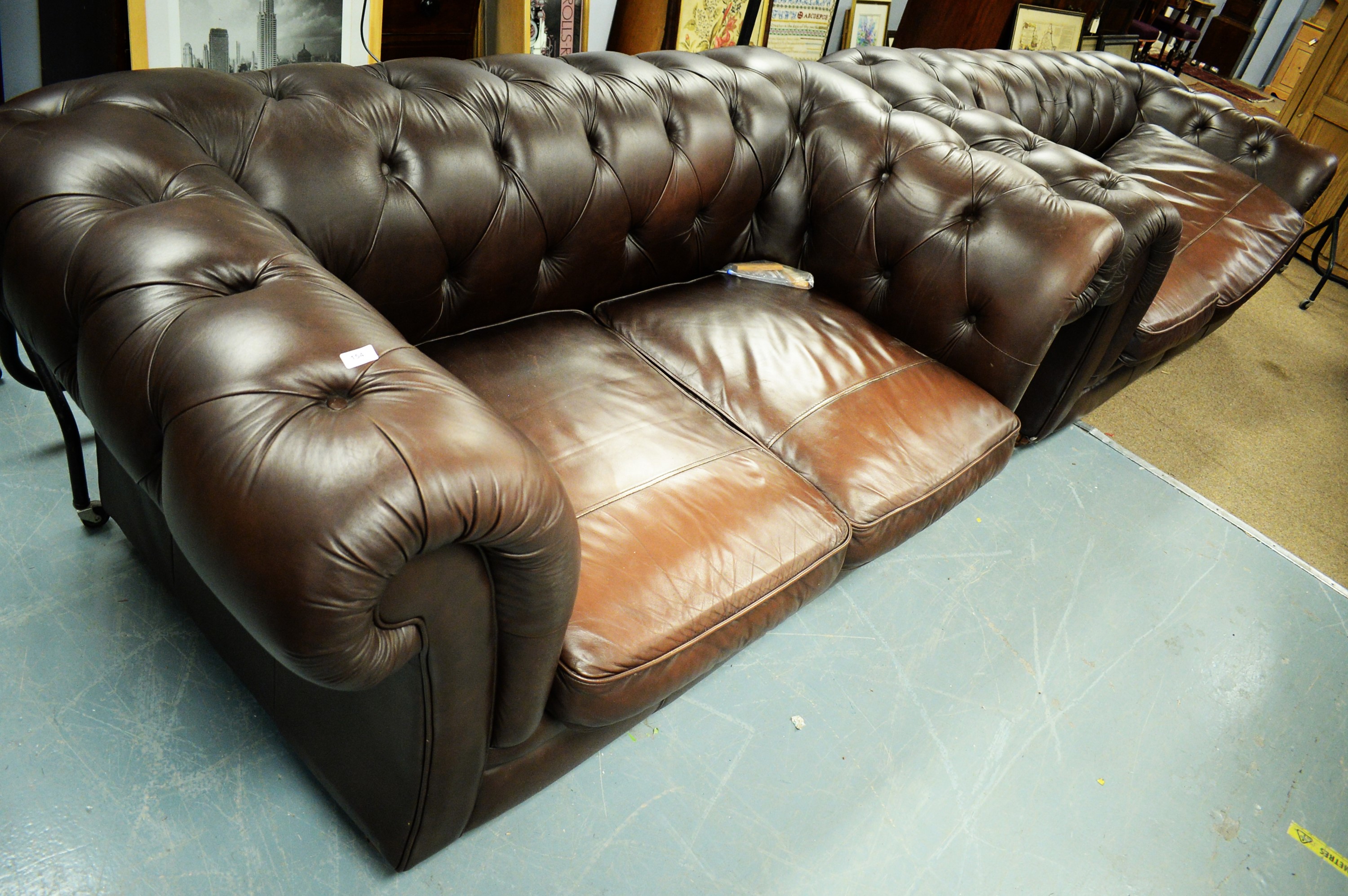 Lot 154 Two 20th Century Chesterfield Sofas   241334 1 