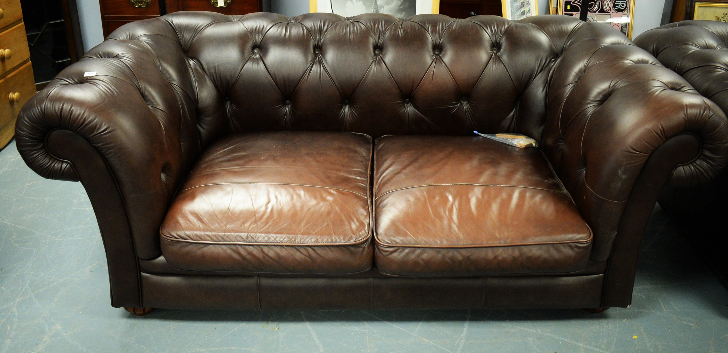 Lot 154 Two 20th Century Chesterfield Sofas   241334 2 