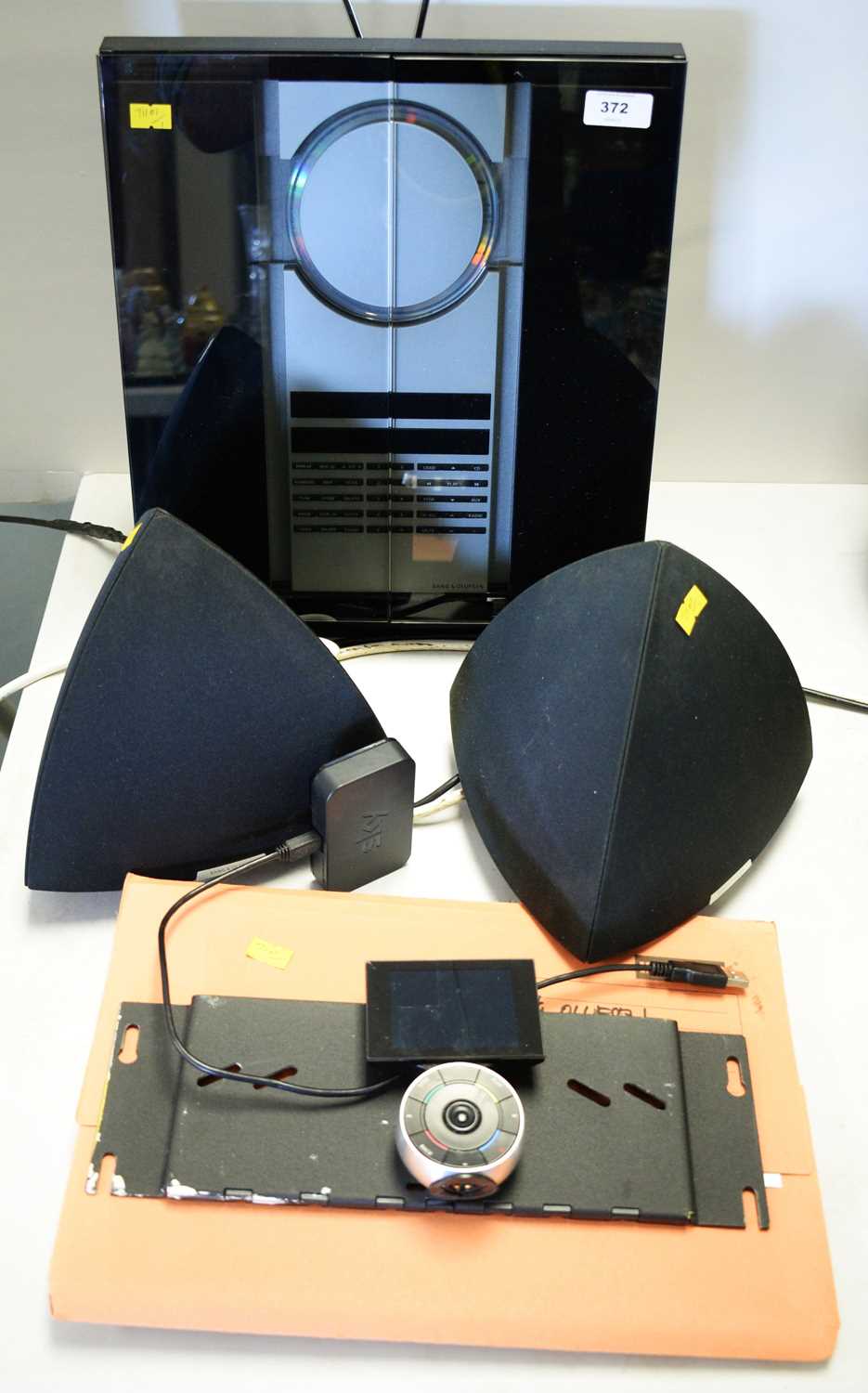 Lot 372 - Bang & Olufsen Beosound CD tuner, speakers and remote controller