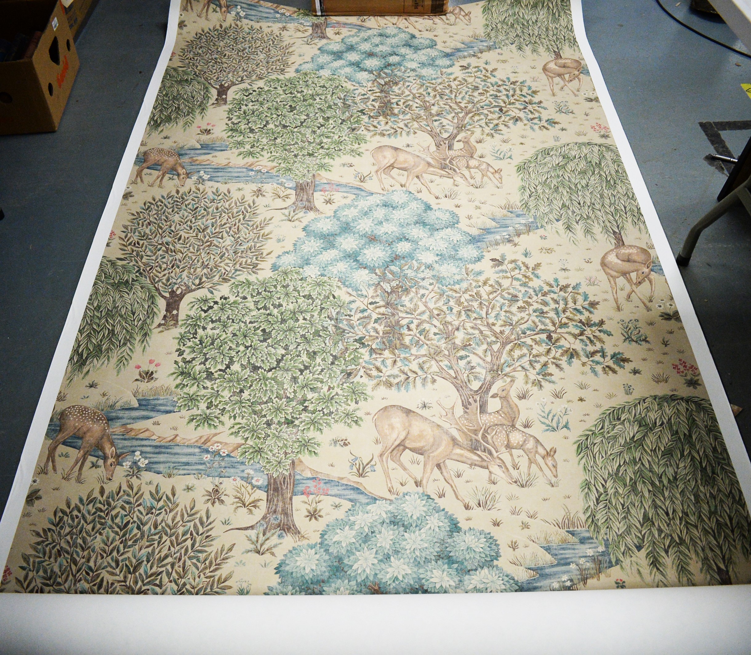 Lot 333 A large roll of wallpaper