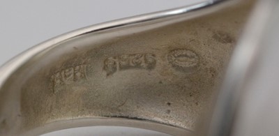 Lot 734 - Hans Hansen for Georg Jensen: sterling silver ring