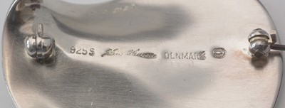 Lot 742 - Hans Hansen for Georg Jensen: sterling silver brooch
