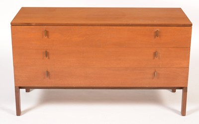 Lot 877 - A 1960's teak 'Siesta' chest of three drawers.