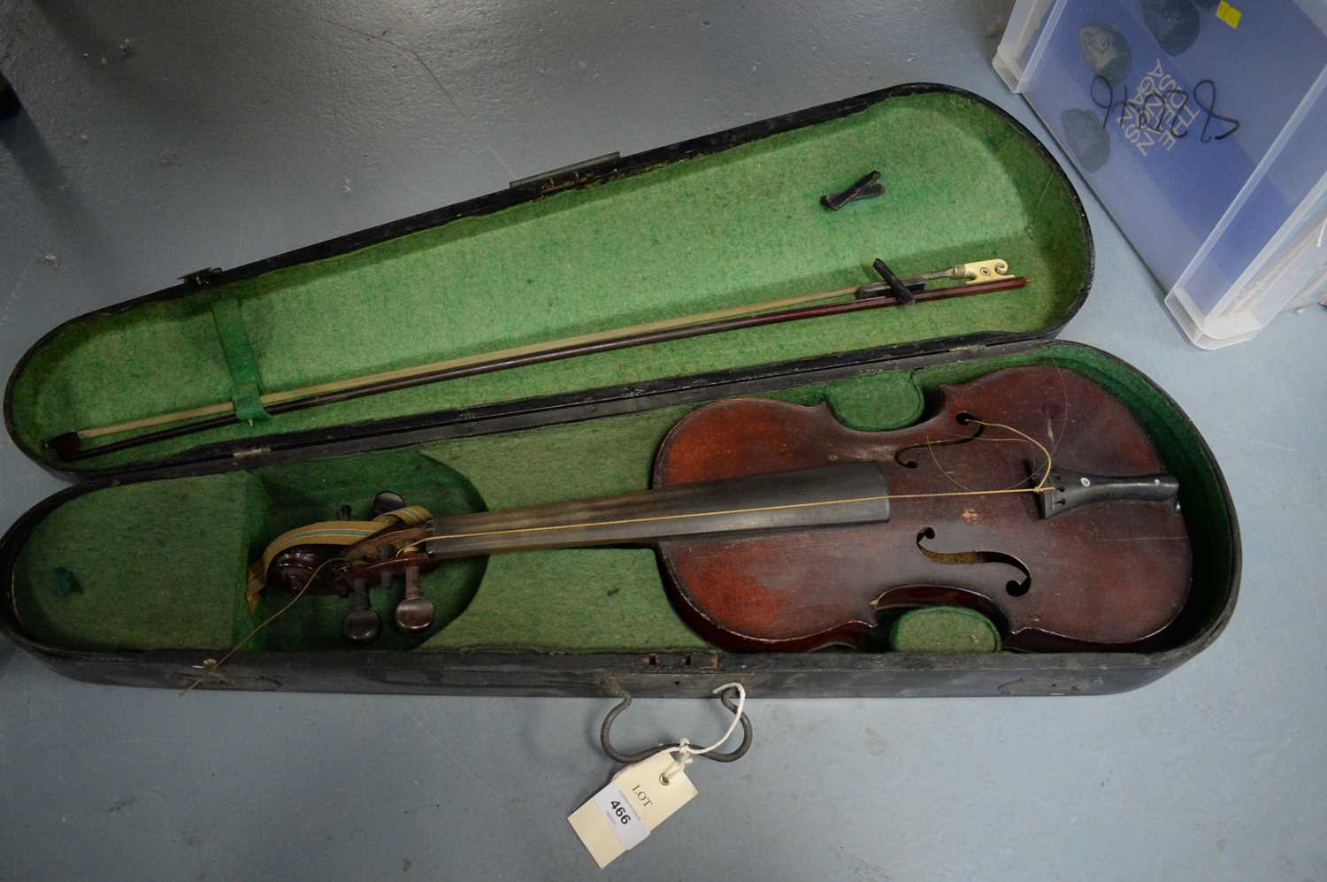 Lot 466 - A violin by Celebre Vosgien.