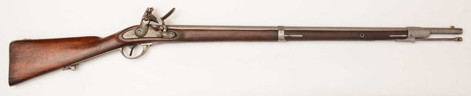Lot 1094 - 19th Century Belgian flintlock musket
