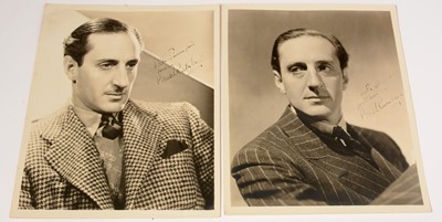Lot 1271 - Two signed Basil Rathbone photographs
