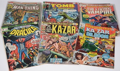 Lot 1467 - The Tomb of Dracula, and other comics.