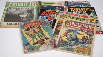 Lot 1470 - Battle For The Planet Of The Apes Comic and Record Set, and other comics.