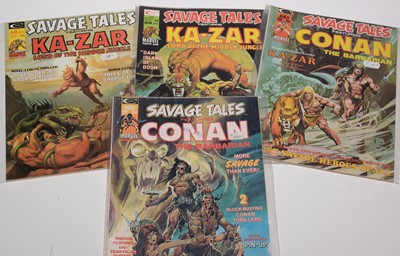 Lot 761 - Savage Tales featuring Conan and Ka-Zar.