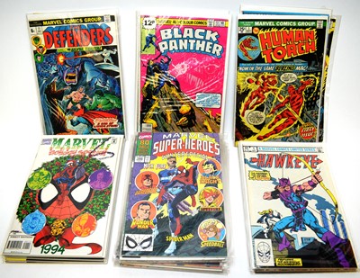 Lot 887 - Hawkeye Mini Series, The Human Torch, and other Marvel Comics.