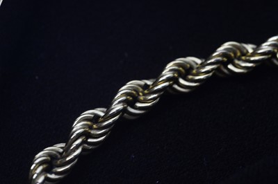 Lot 199 - A yellow gold twist-pattern necklace.
