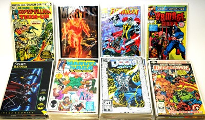 Lot 889 - Marvel Super-Villain Team-Up, and other comics.